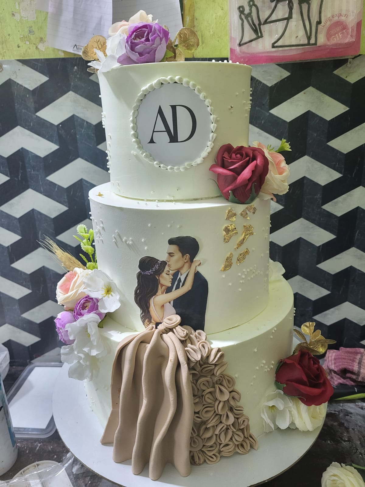 Engagement cake image