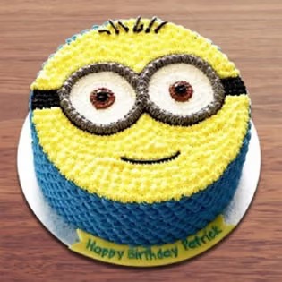 Creamy Minion Mania Cake image